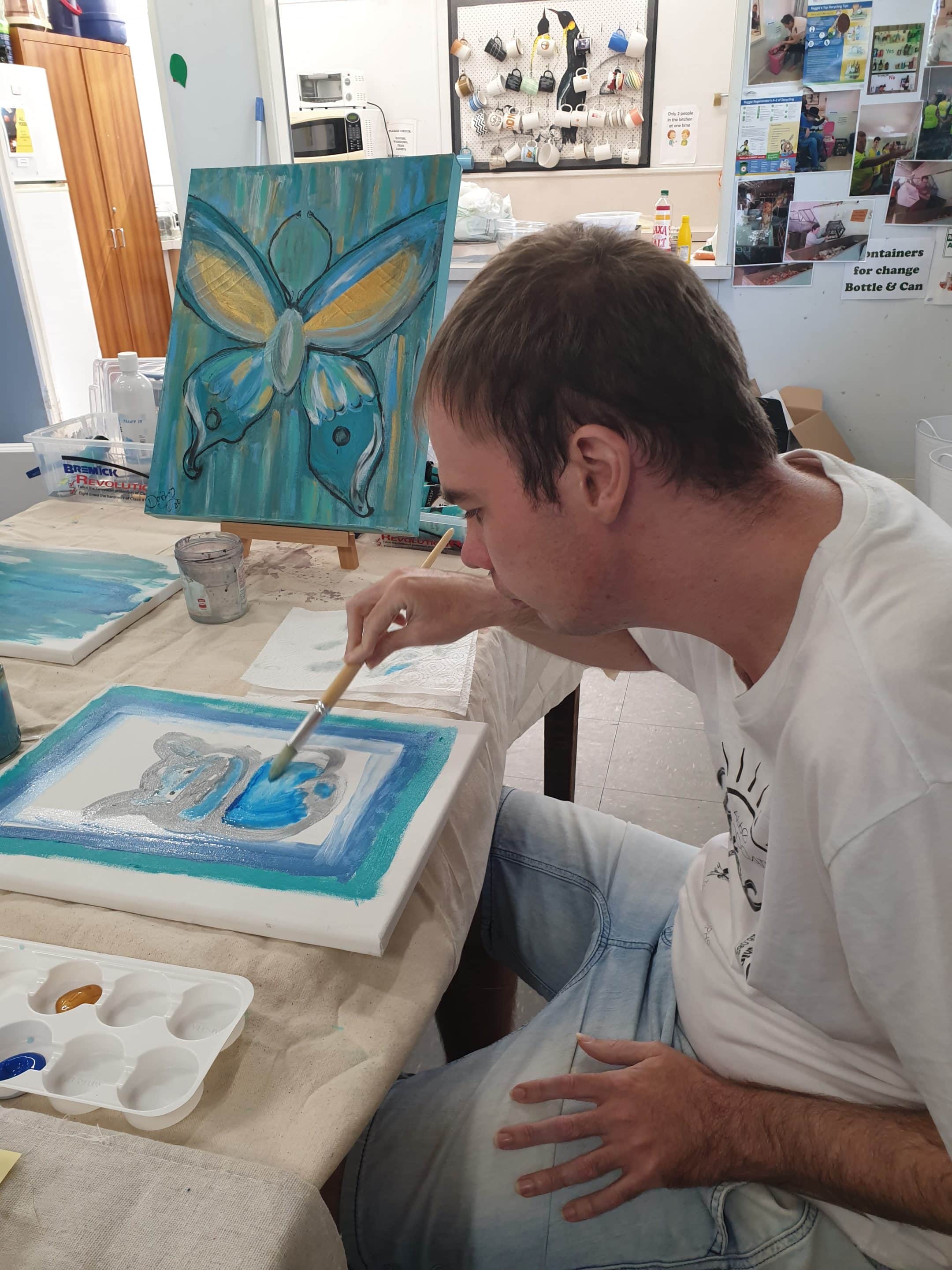 Chris Painting — Supported Independent Living in Bundaberg, QLD
